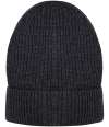 NS015 Native Spirit Responsible Wool Beanie volcano grey heather colour image